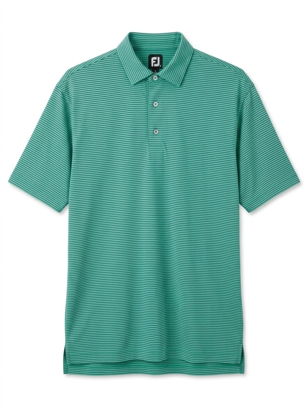 FootJoy Men's Green Striped Polo Shirt